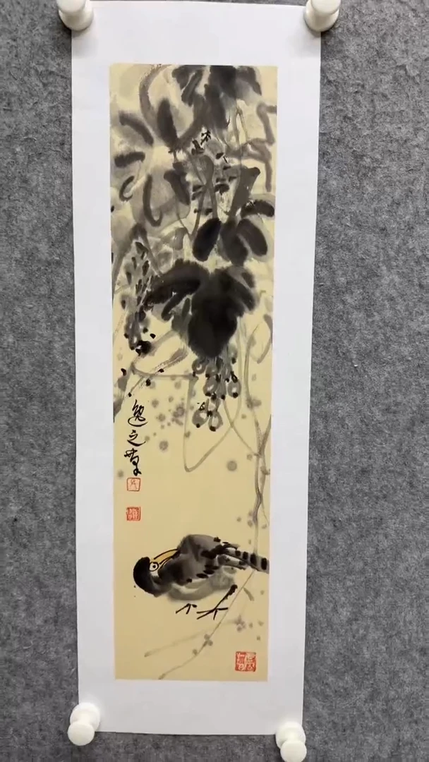国画写意画花鸟画手绘