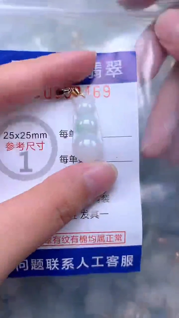 翡翠未镶嵌吊坠(不含链)1