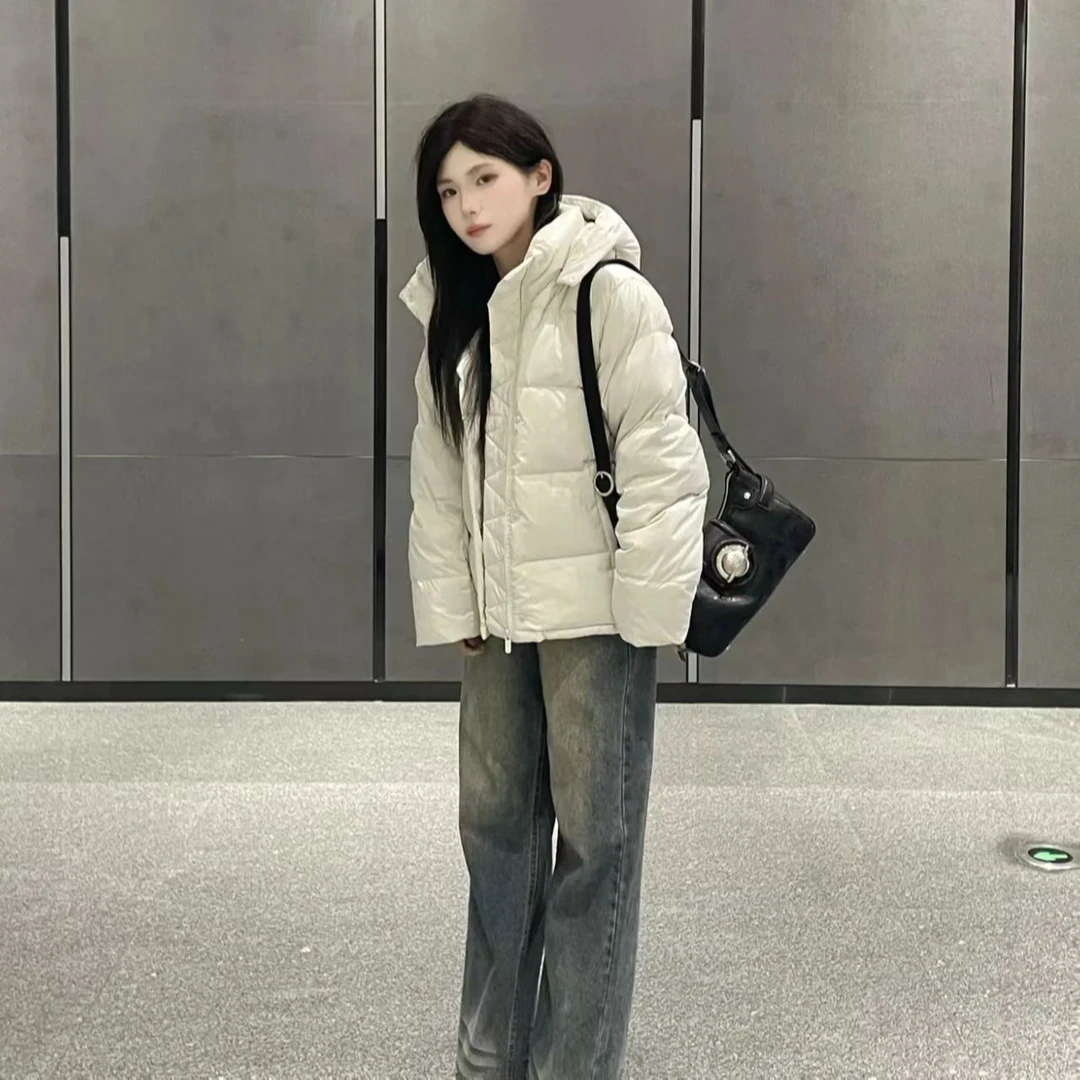 Lu2025新款 5格修身连帽羽绒服女款 无惧对比 Q