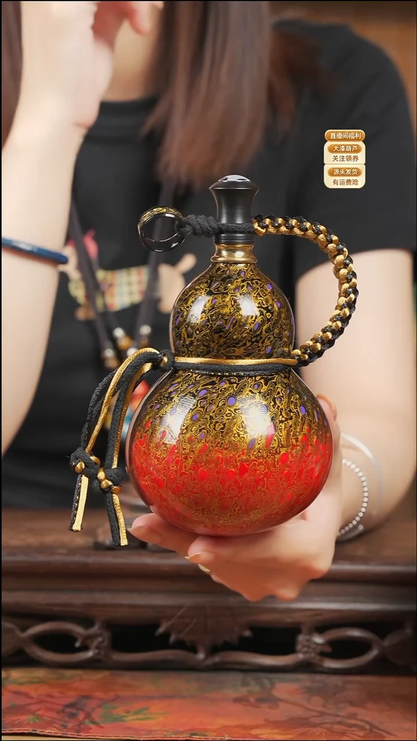 WY059漆艺酒葫芦不包手串