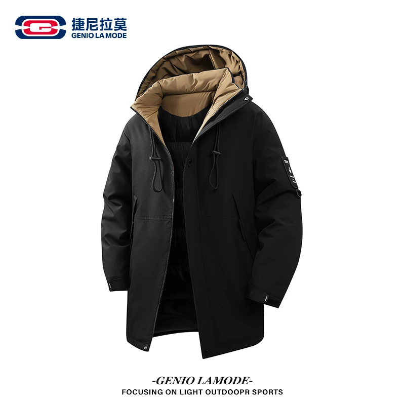 【敖瑞鹏代言】中长款棉服保暖宽松棉衣情侣防风外套男士休闲上衣