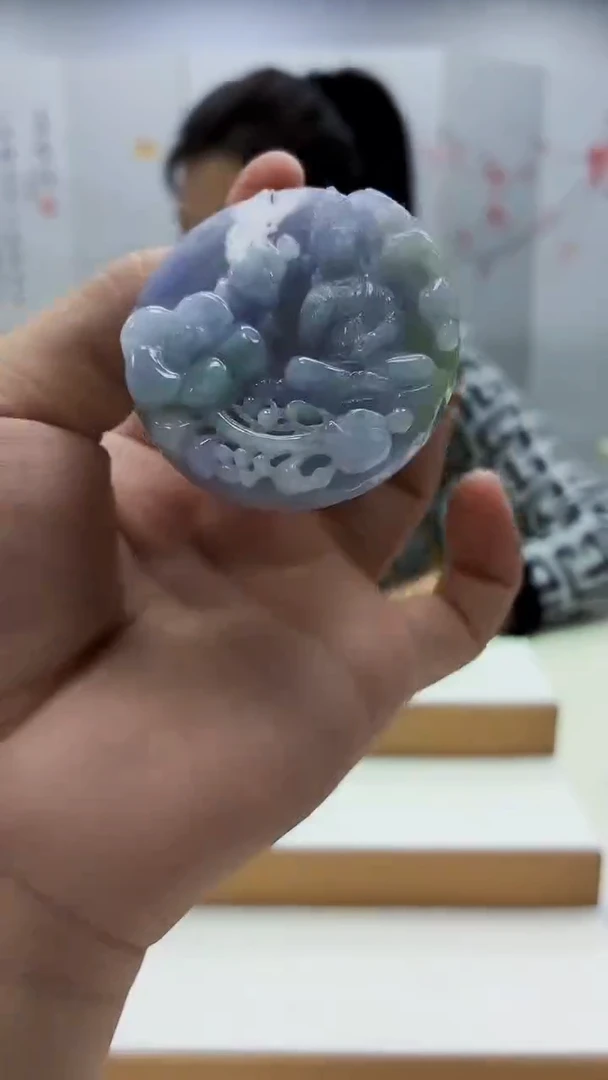 未镶嵌定制翡翠5160bb-毛货挂件10