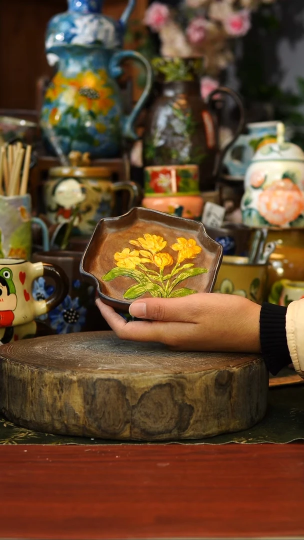 花瓶/杯子/碗132号景德镇手工手绘釉下彩