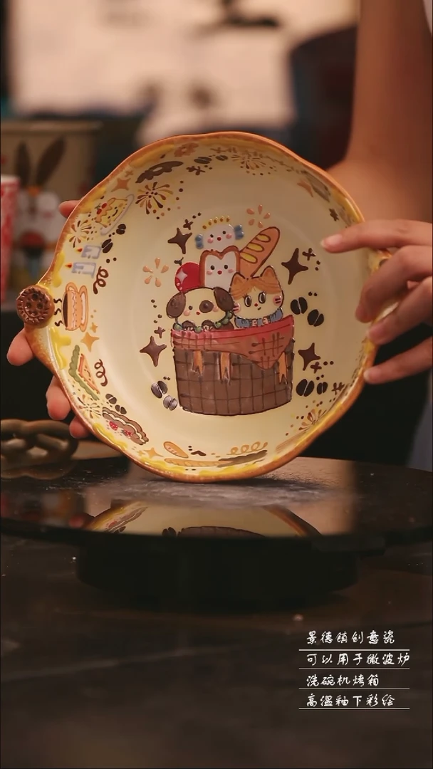 陶瓷景德镇可爱设计师款陶瓷