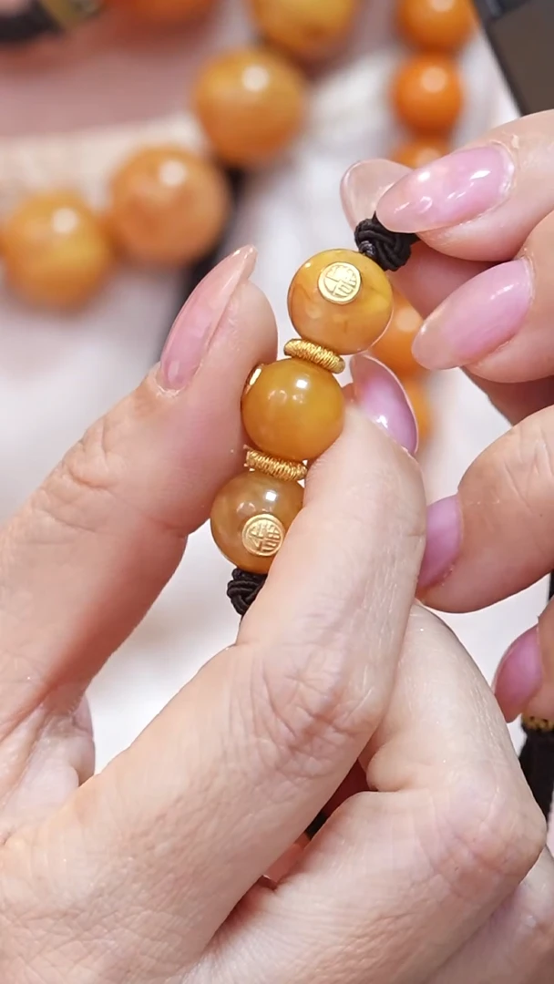 蜜蜡颈饰未镶嵌3215天然蜜蜡珠宝奇石云端妖孽全部保真