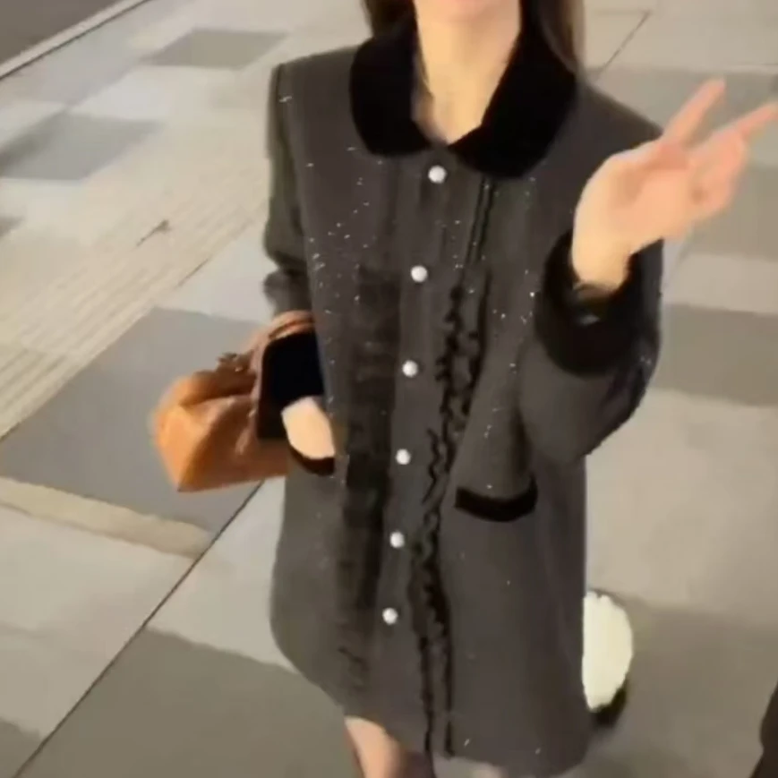 XIE6   韩版气质阔版百搭外套9618