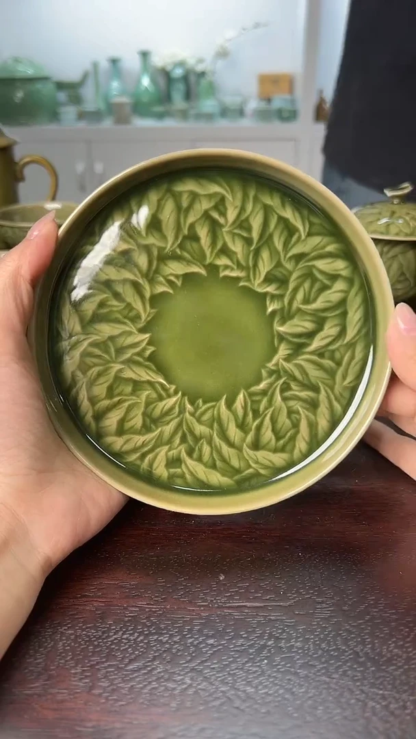 龙泉云间青瓷小米茶器
