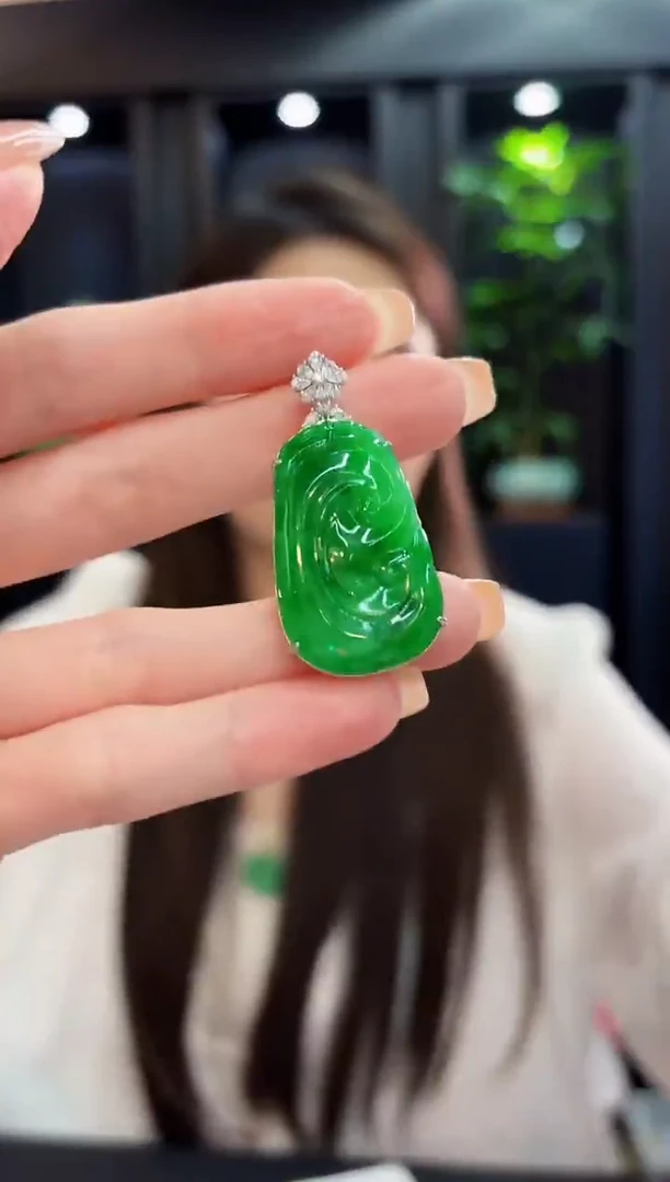 颈饰未镶嵌翡翠 缅料A货/支持复检/一件