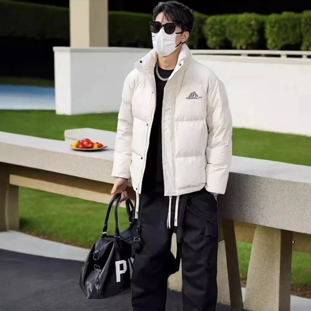 【辉哥】58017-男士短款休闲百搭立领短款轻薄加厚保暖外套非标