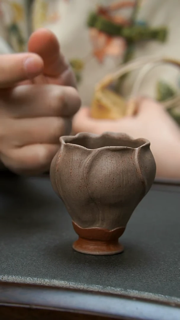 【闪购商品】紫砂茶壶玉兰花高足杯