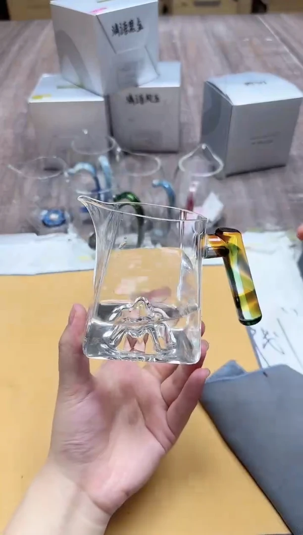 其他观山芳圆茶海炫彩色+茶巾