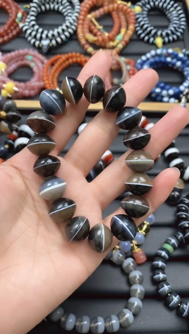 【闪购商品】玛瑙/玉髓手串未镶嵌手串
