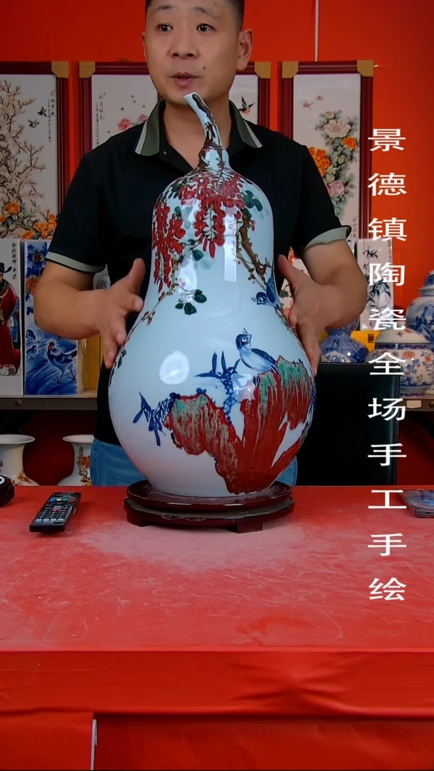 摆件景德镇陶瓷 手工手绘13