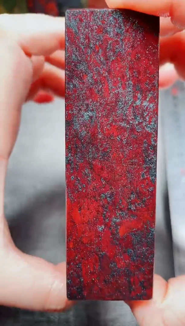 玉桂林鸡血玉素章3.0左右红13