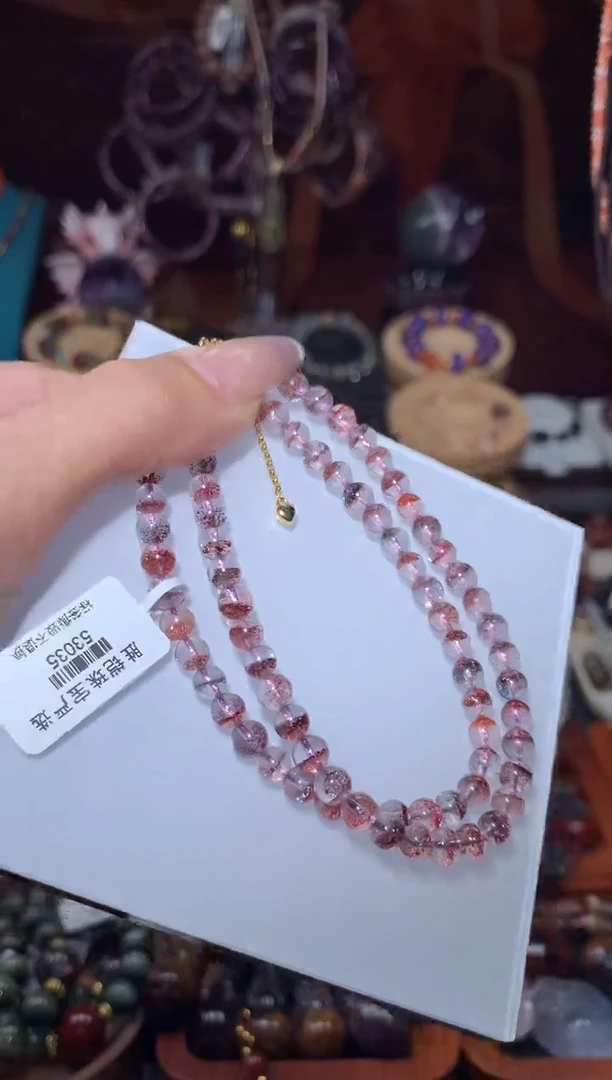 未镶嵌颈饰水晶金草莓项链