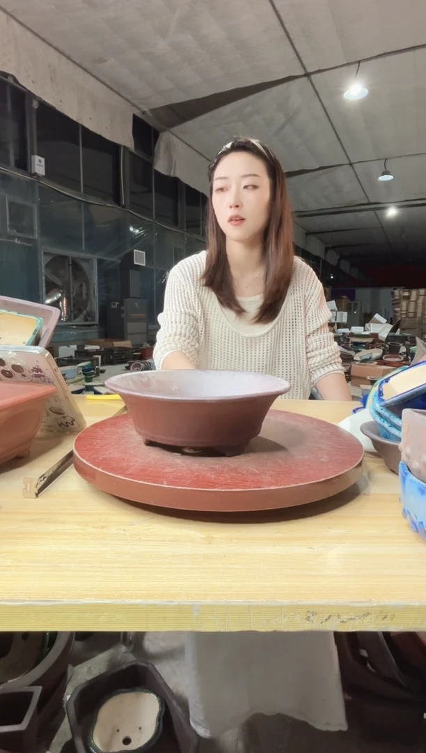 紫砂花盆浅草紫砂花盆