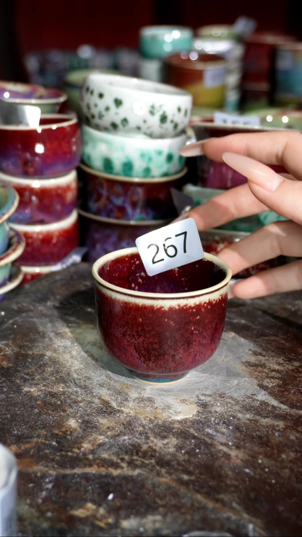 摆件精品窑变钧瓷茶器