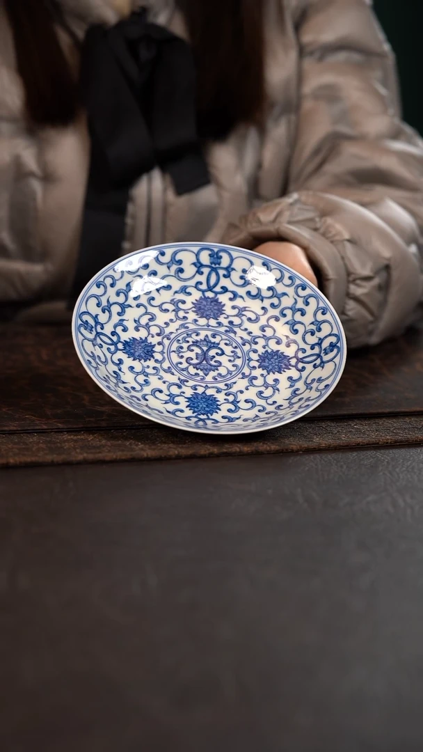 【闪购商品】杯HLX陶瓷缠枝莲壶承