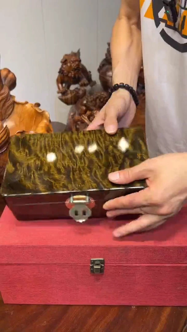 木实木创意手工摆件JSN收纳箱