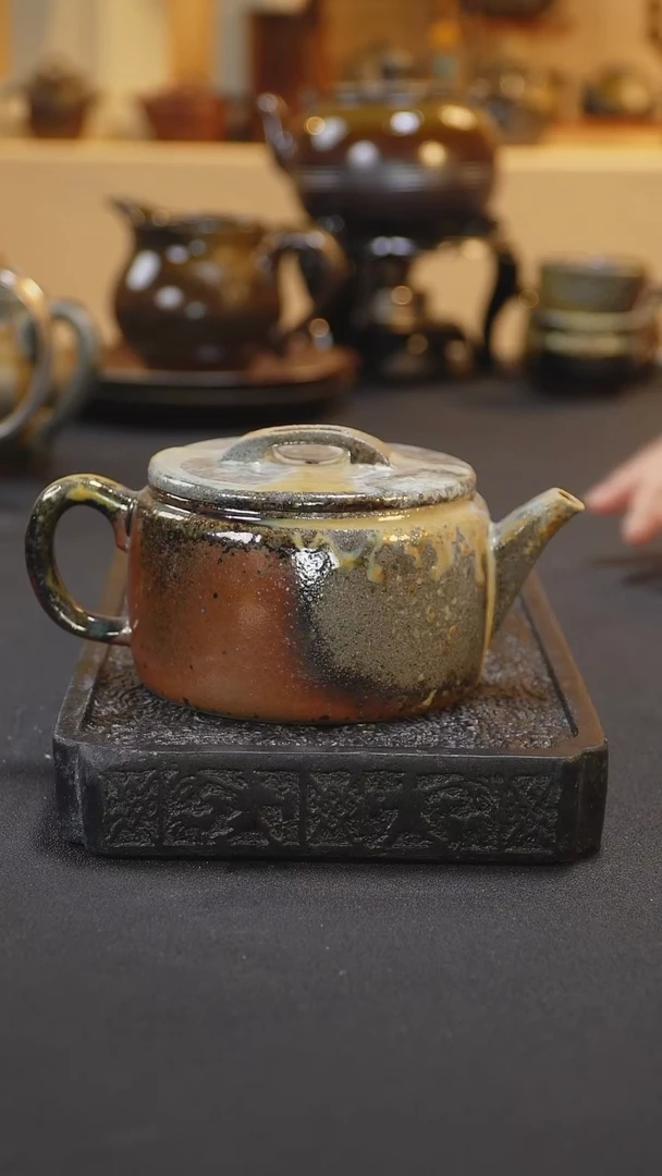 紫砂柴烧纯自然柴烧