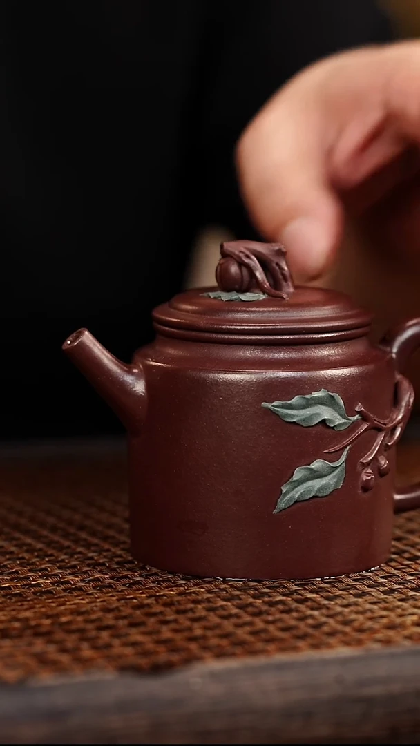 茶壶紫砂宜兴悦茗壶紫砂  老茄皮紫