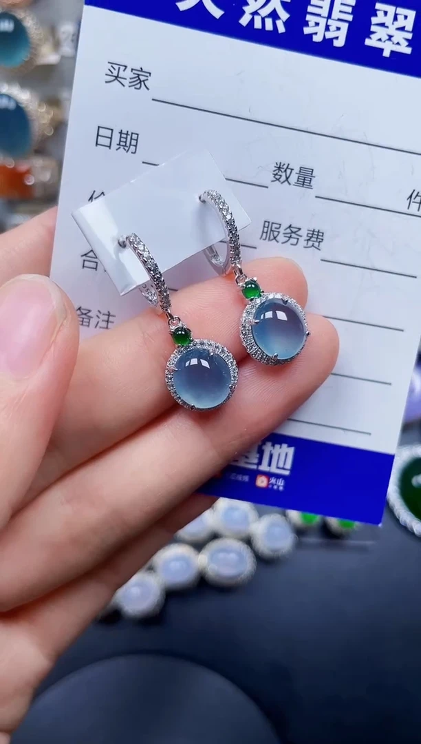 颈饰银S925镶嵌翡翠180
