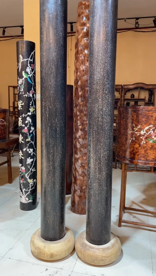 木z*m珍藏老货..紫檀....风水住摆件一对