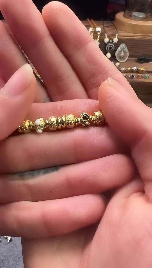 吊坠金刚菩提黑白蜻蜓眼万向轴