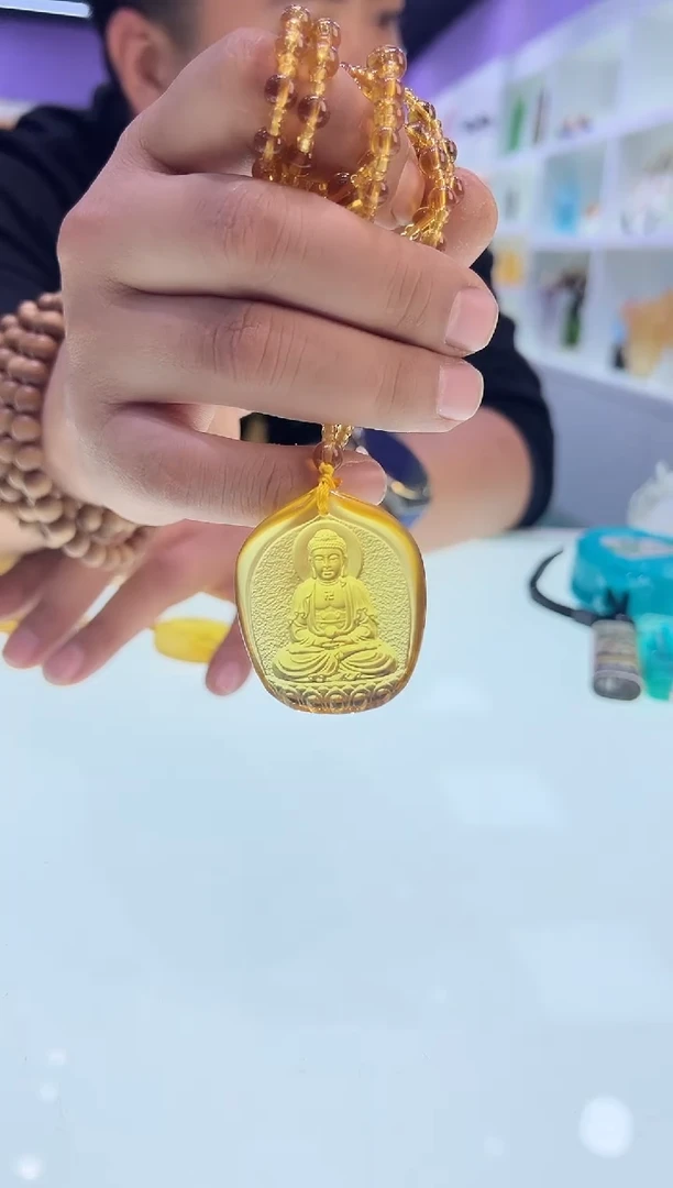 【闪购商品】泥塑古法琉璃佛祖摆件