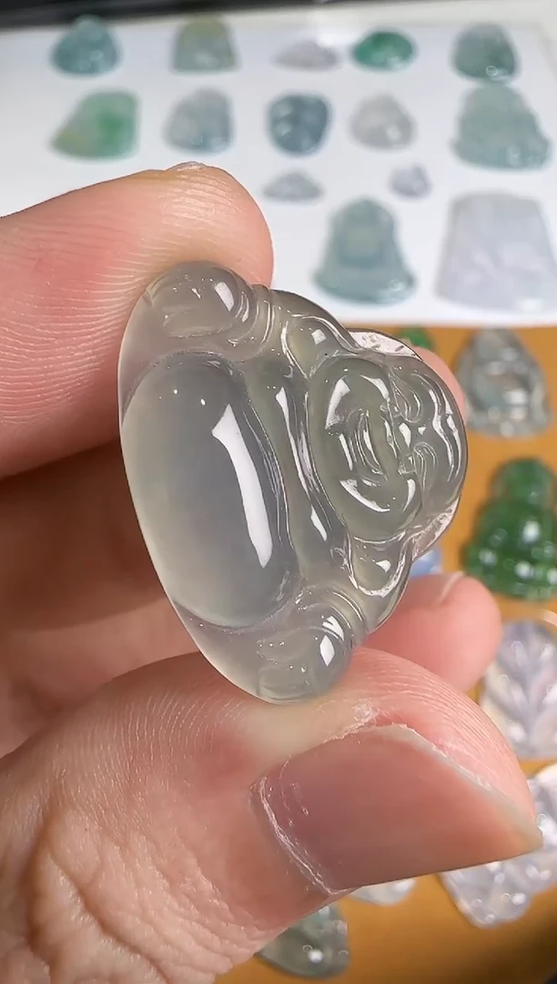 翡翠未镶嵌吊坠(不含链)佛公