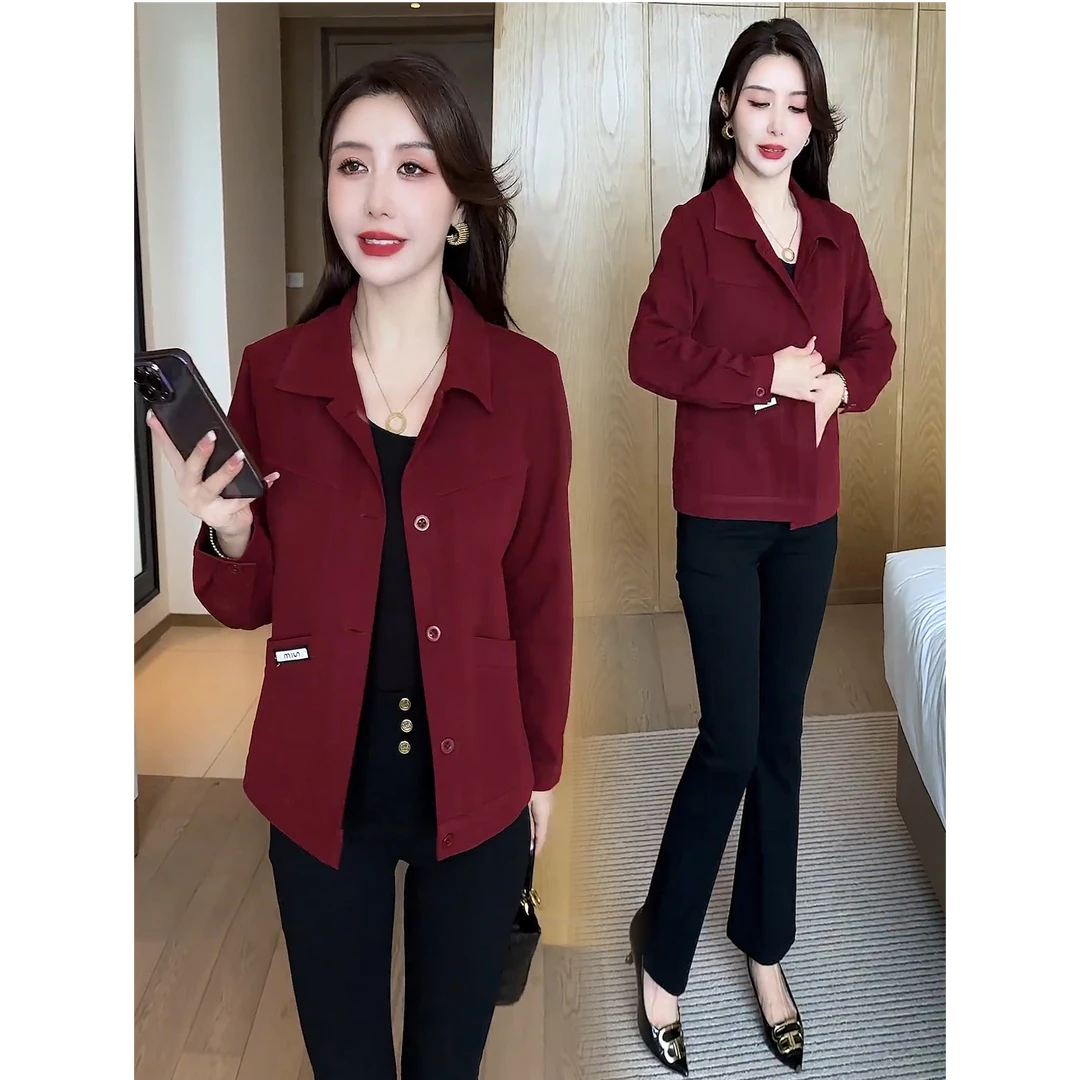 时尚短款外套女2025秋季新款休闲洋气宽松显瘦气质小个子夹克上衣