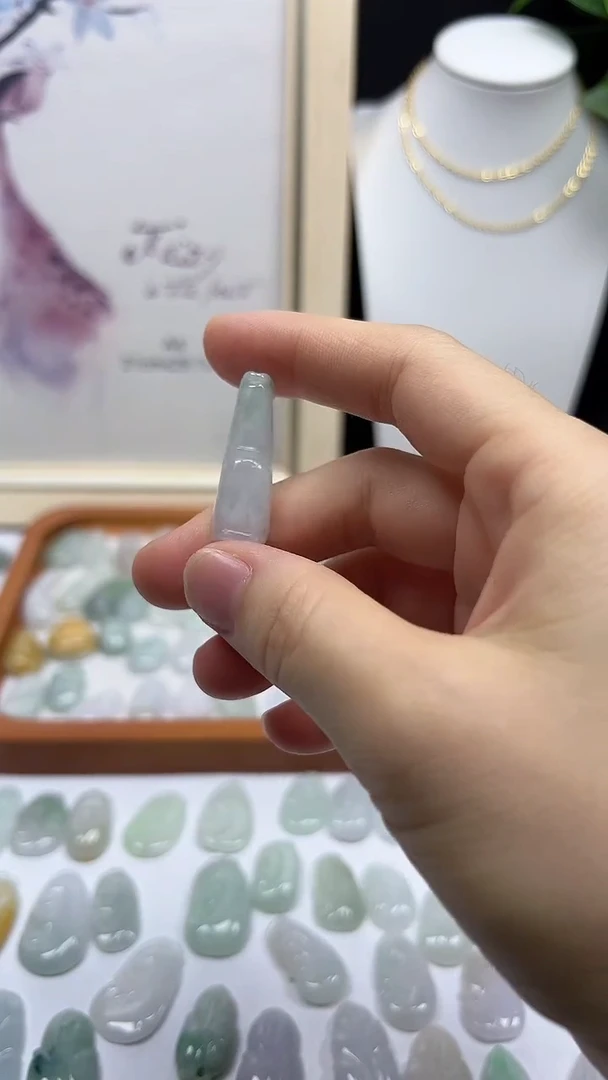 颈饰未镶嵌翡翠竹子08