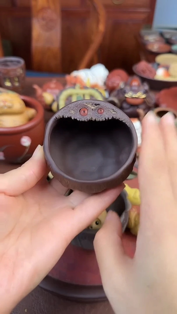 紫砂茶宠紫砂莲子杯