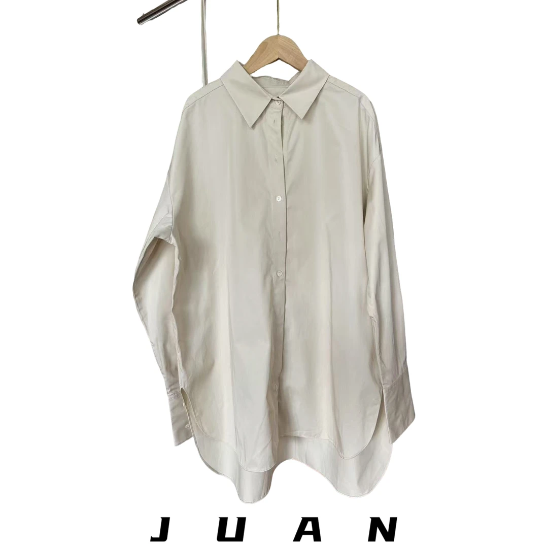 有机棉时尚百搭宽松气质休闲衬衫