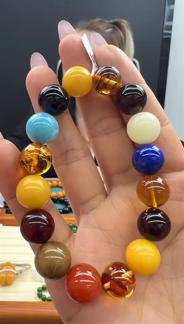 【闪购商品】琥珀手链未镶嵌614秒拍号