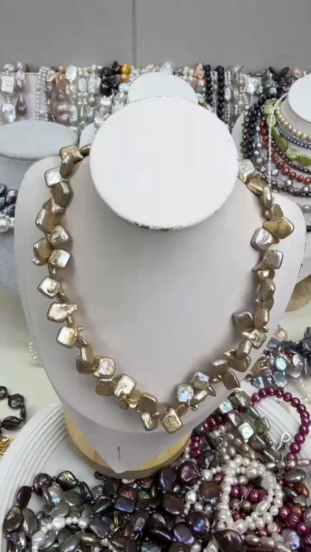 颈饰银S925镶嵌淡水珍珠1