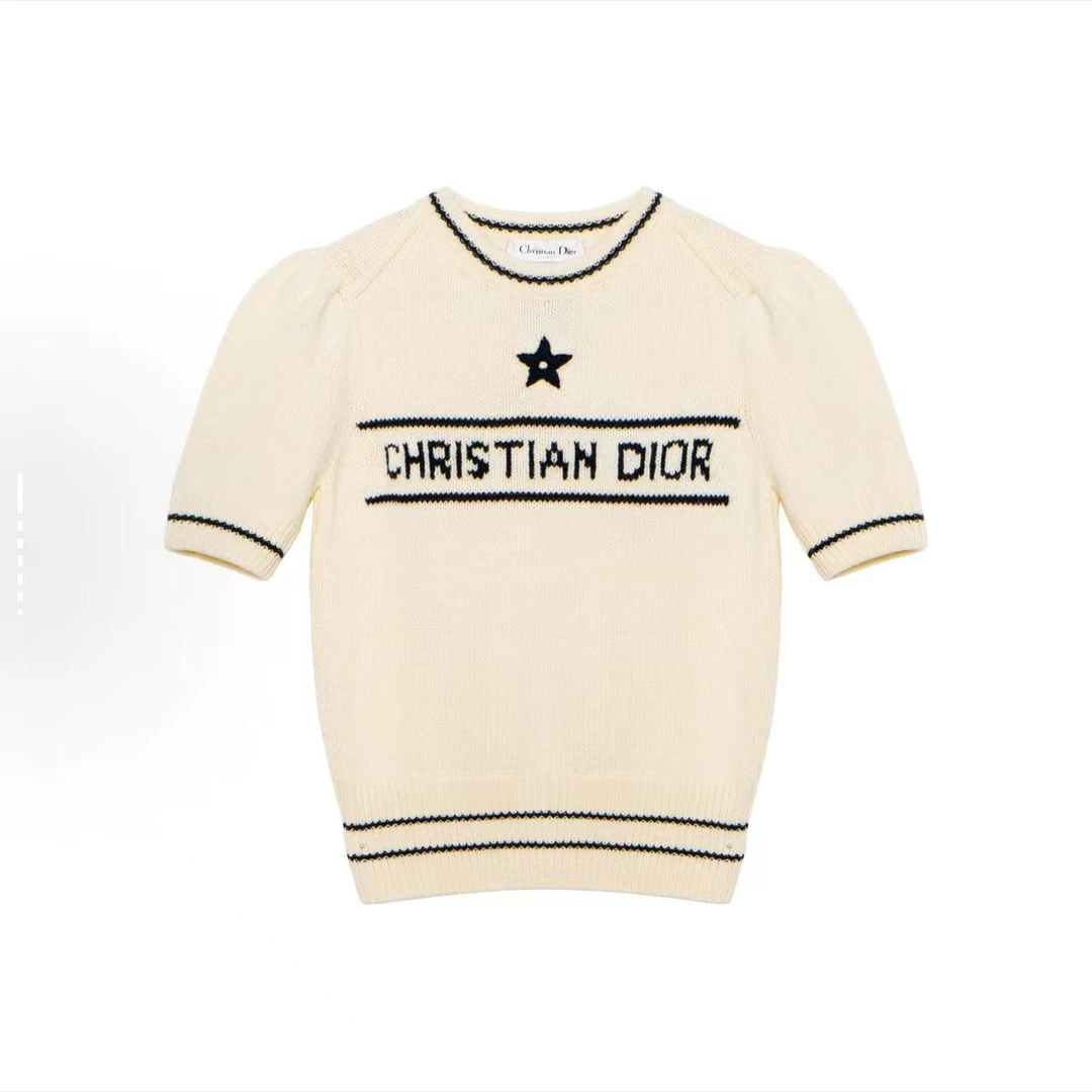 DIOR/迪奥五角星针织毛衣短袖