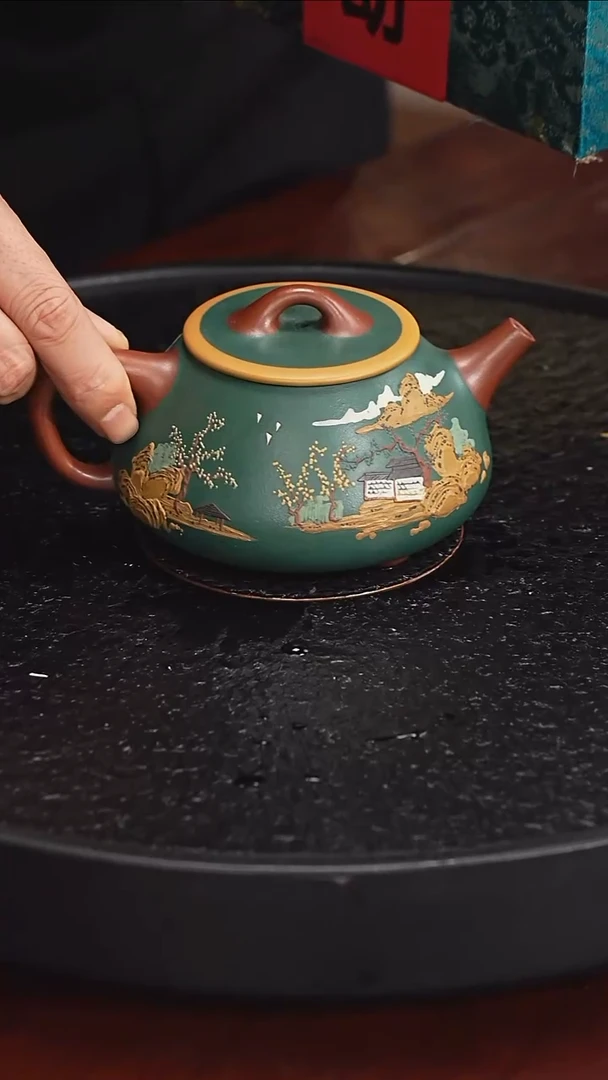 茶壶紫砂吴顺华 景舟石瓢145 紫泥 300毫升