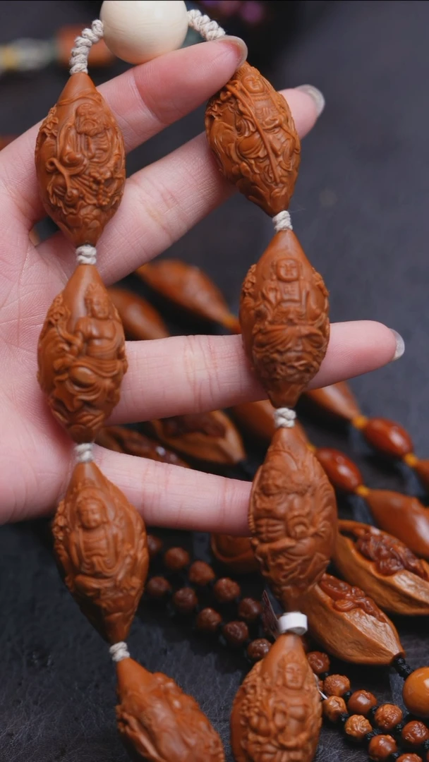 手串橄榄核风景万佛