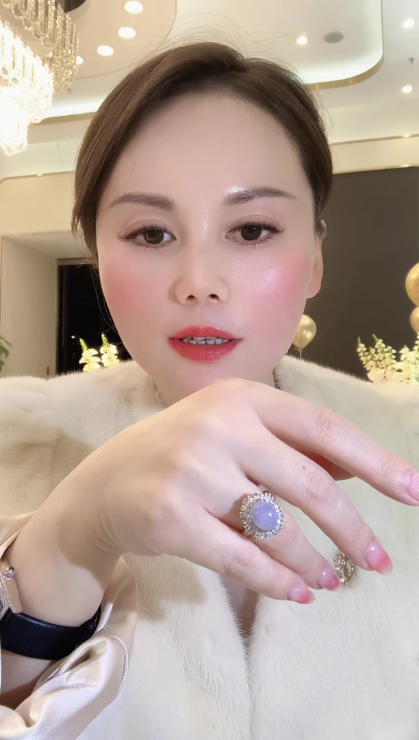 【闪购商品】翡翠戒指18K金镶嵌F87   SC