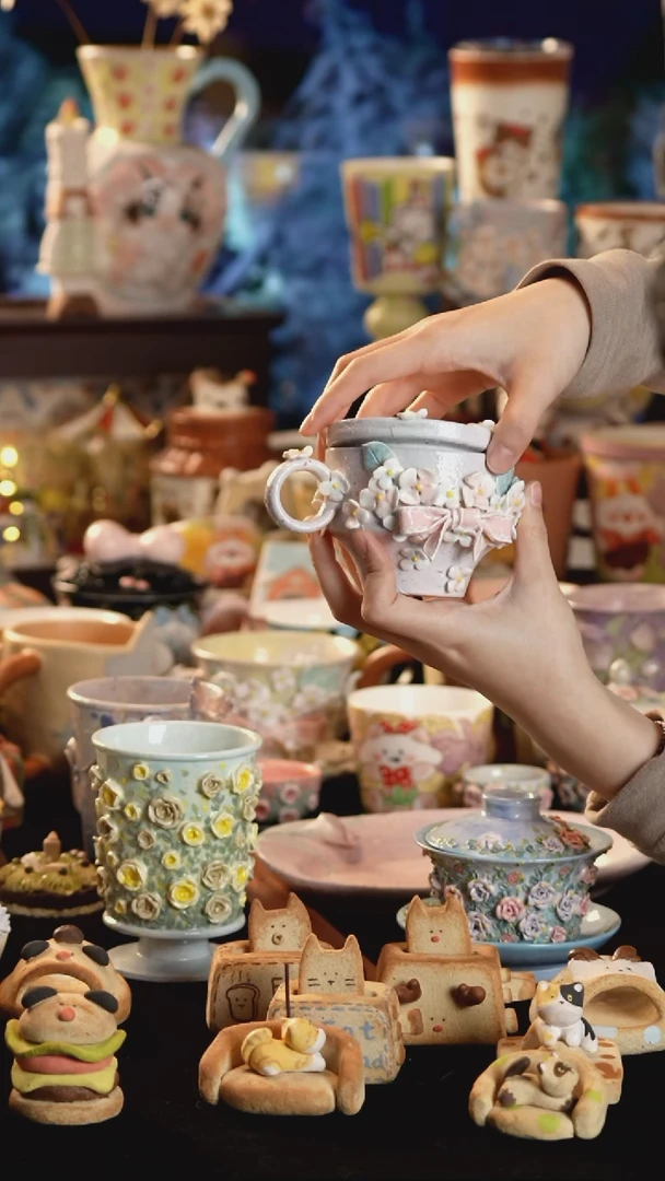 其他陶景德镇釉下彩手绘设计师款陶瓷