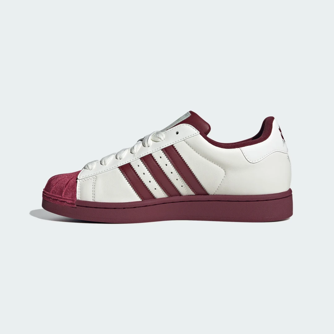 阿迪达斯/adidas情侣款白红色贝壳头经典百搭休闲板鞋 KJ6981