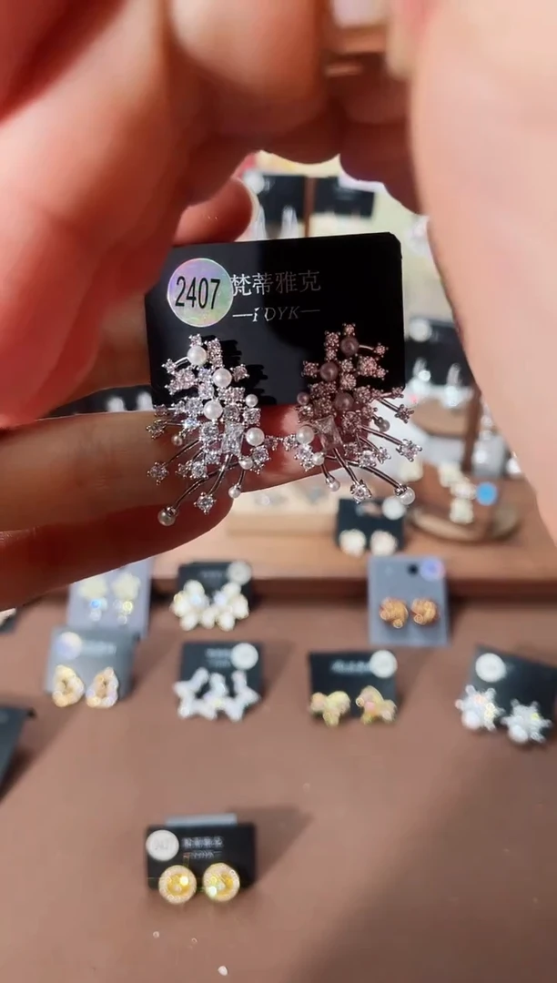 合金925银锆石梵2407