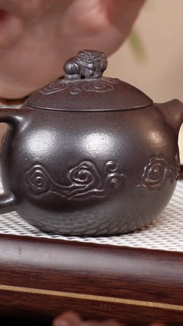 茶壶紫砂紫砂祥云