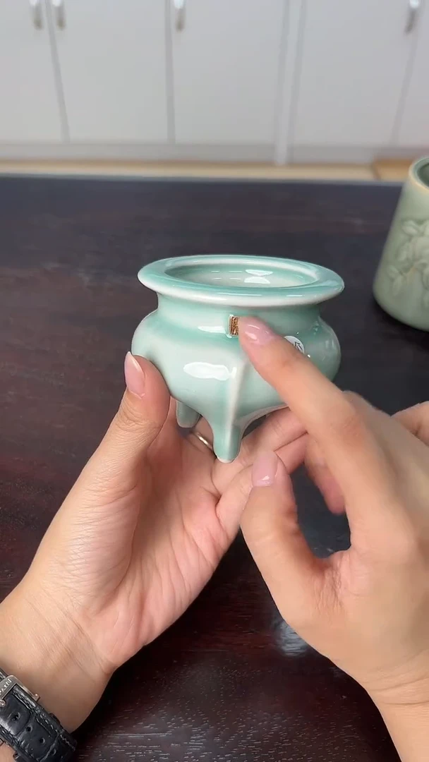 龙泉云间青瓷小米茶器