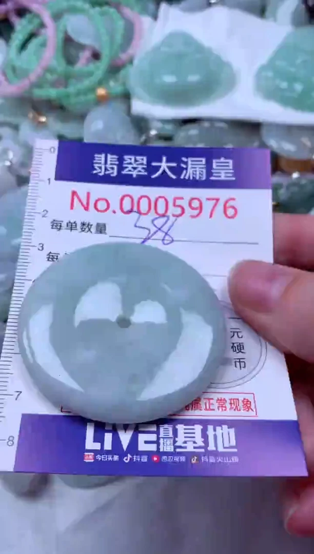吊坠(不含链)未镶嵌翡翠5976
