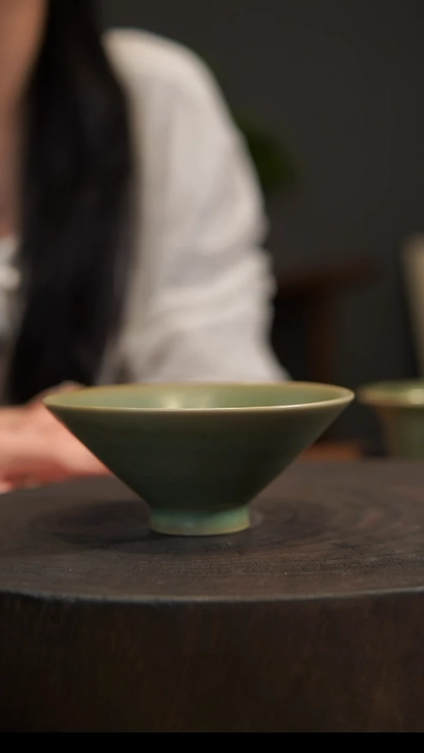 杯子斗笠杯 汝州原产地  原矿老釉