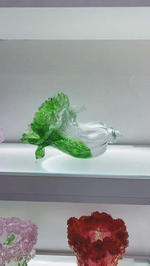 手工艺品琉璃古法琉璃白菜
