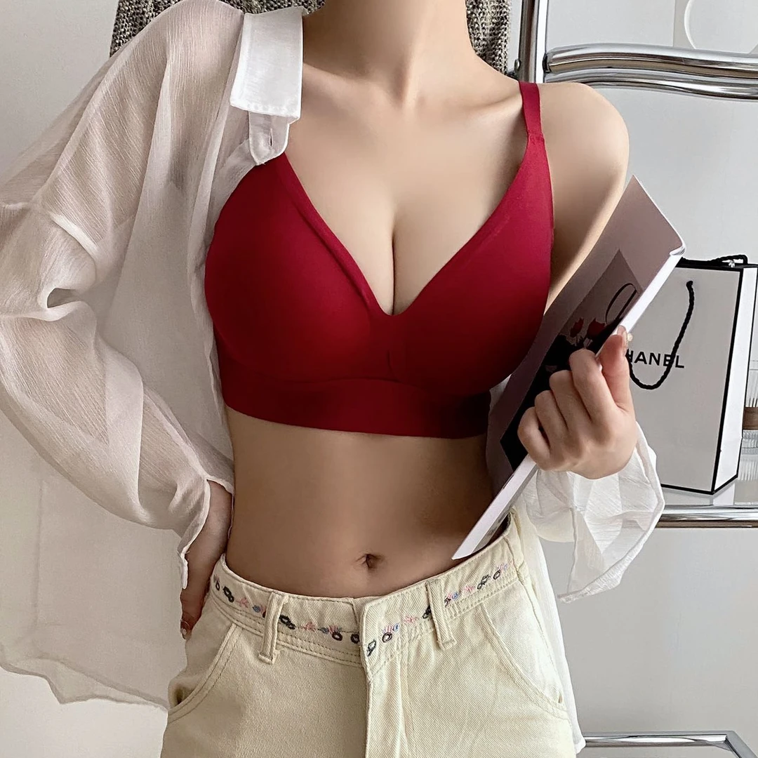 匮心动漫画胸漫画腰微塑承托乳胶杯•矫正显大减压内衣