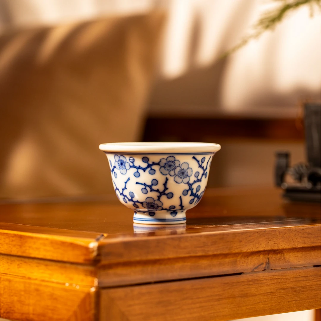 当代 续真 冰梅压手杯